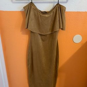 Suede dress